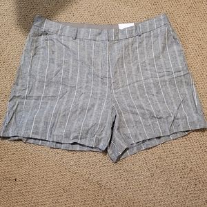 NWT, Lane Bryant pinstripe shorts
